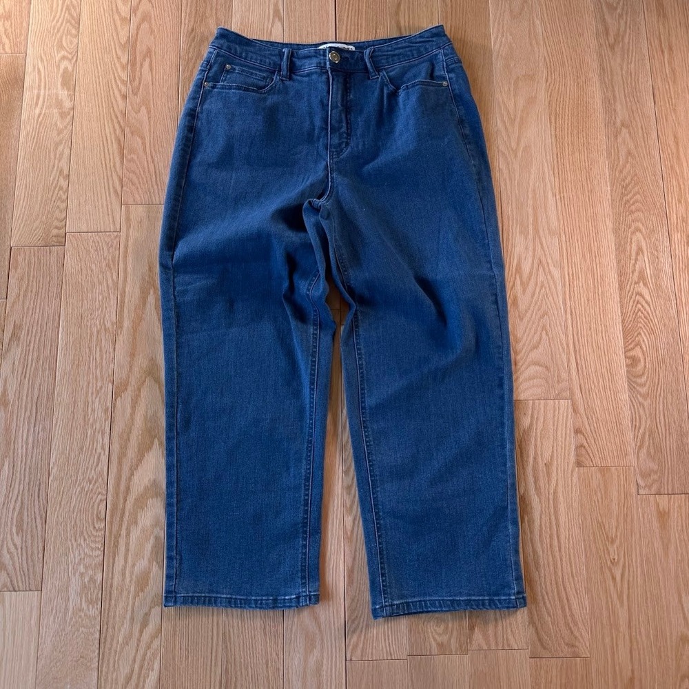 Girl With Curves‎ Wide Leg Blue Jeans Womens 10P